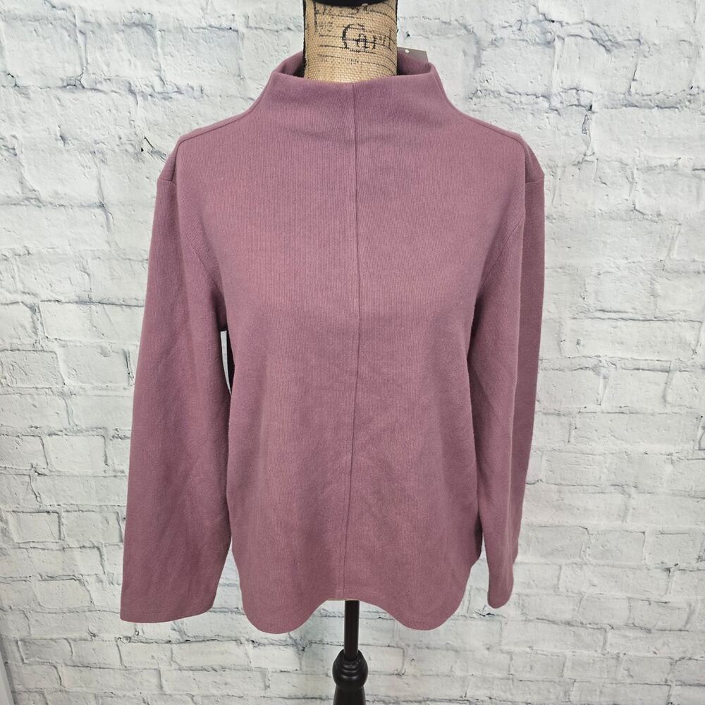 A new day Mock Neck top Sz XL Long Sleeve Ribbed Pullover Sweater